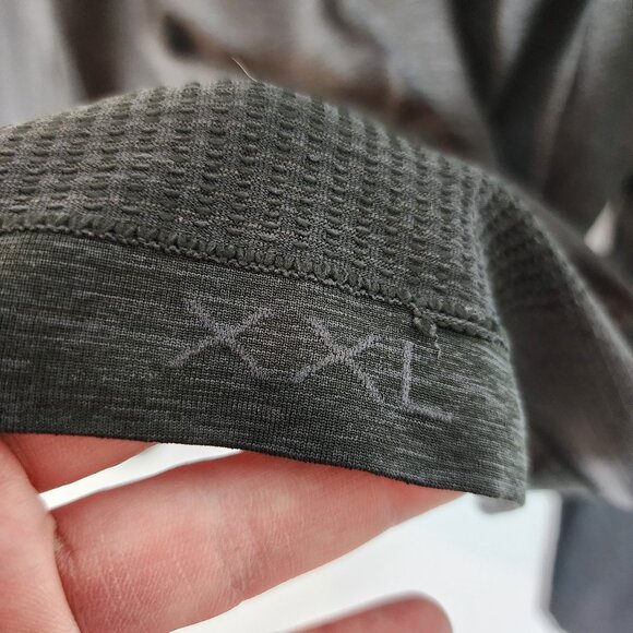 Lululemon Metal Vent Tech 1/2 Zip 2.0 Deep Coal Grey Long Sleeve Pullover XXL - Picture 8 of 10